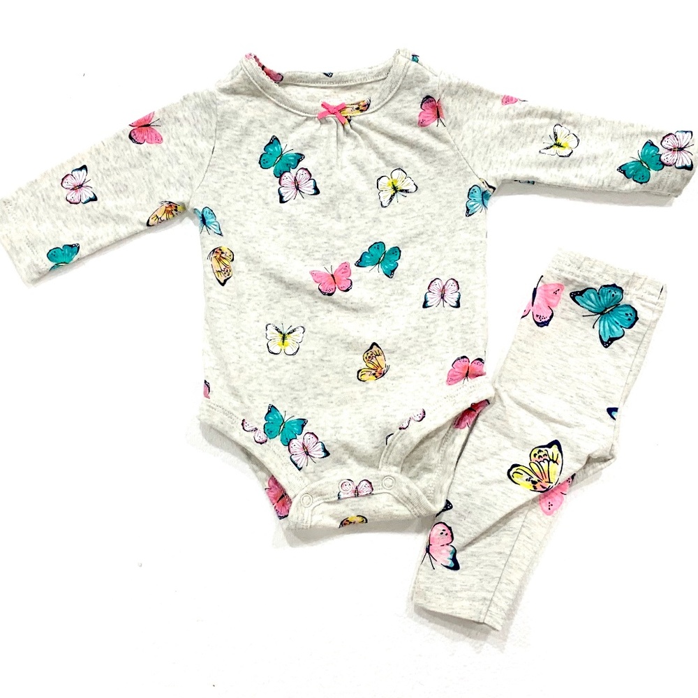 Carter's Baby Butterfly Body Suit and Leggings